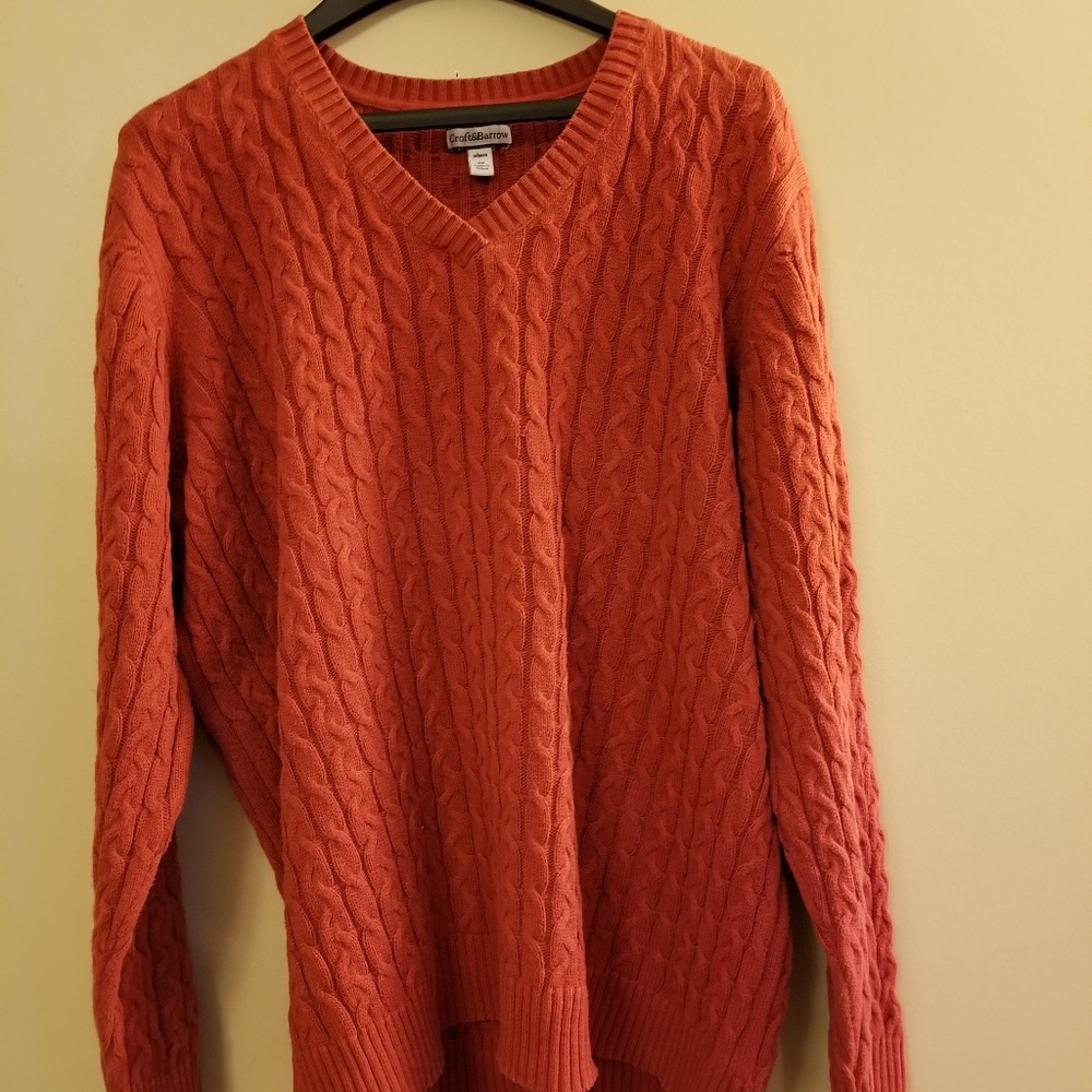 V-Neck Knit Sweater